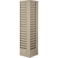 Literature Storage Racks, Rotating, 23 Slots, Steel, 14-1/8" W x 14-1/8" D x 66" H NRZ Safety Inc.