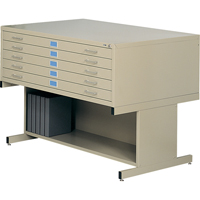 Steel Plan Files, 5 Drawers, 40-3/8" W x 29-3/8" D x 16-1/2" H NRZ Safety Inc.