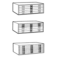 Steel Plan Files, 5 Drawers, 40-3/8" W x 29-3/8" D x 16-1/2" H NRZ Safety Inc.