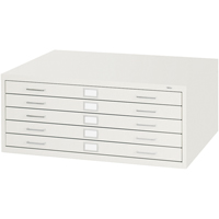 Steel Plan Files-5 Drawer, 5 Drawers, 40-3/8" W x 29-3/8" D x 16-1/2" H NRZ Safety Inc.