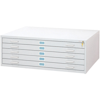 Classeurs En Acier Pour Plans-5 Tiroirs, 5 Tiroirs, 53-3/8" la x 41-3/8" p x 16-1/2" h NRZ Safety Inc.