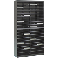 Casiers pour documentation &agrave; service intensif, Stationnaire, 72 fentes, Acier, 37-1/2" la x 12-3/4" p x 71" h NRZ Safety Inc.