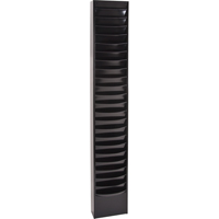Literature Storage Racks, Stationary, 23 Slots, Steel, 9-3/4" W x 4-1/8" D x 65-1/2" H NRZ Safety Inc.