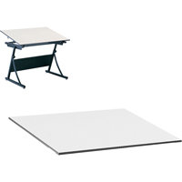 Dessus de table Planmaster, 60" la x 3/4" h, Blanc NRZ Safety Inc.