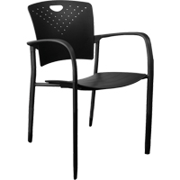 MaxX StaxX Stackable Chairs, Polypropylene, 17-1/4" High, 275 lbs. Capacity, Black NRZ Safety Inc.
