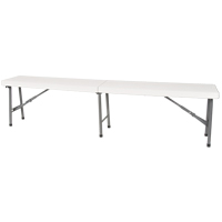 Banc pliant, Poly&eacute;thyl&egrave;ne, 72" lo x 12" la x 17" h NRZ Safety Inc.