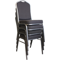 Stacking Chairs, Fabric, 37" High, 275 lbs. Capacity, Black NRZ Safety Inc.