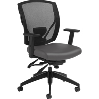 Multi-Tilter Arm Chairs, Vinyl, Charcoal, 300 lbs. Capacity NRZ Safety Inc.