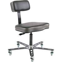 Chaise ergonomique SF160, Mobile, Vinyle Si&egrave;ge, Noir NRZ Safety Inc.