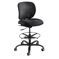 Vue Heavy-Duty Stool, Nylon, Black, 350 lbs. Capacity NRZ Safety Inc.