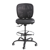 Vue Heavy-Duty Stool, Vinyl, Black, 350 lbs. Capacity NRZ Safety Inc.