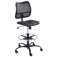 Vue Ergonomic Stool, Vinyl, Black, 250 lbs. Capacity NRZ Safety Inc.