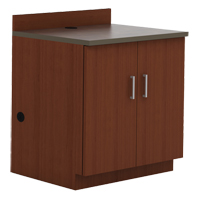 Armoire modulaire de base, M&eacute;lamine, 2 Tablettes, 39" h x 36" la x 25" P, Acajou NRZ Safety Inc.