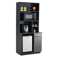 Armoire modulaire, M&eacute;lamine, 39" h x 36" la x 25" P, Nuit d'Asie/noir NRZ Safety Inc.