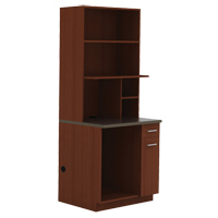 Armoire modulaire, M&eacute;lamine, 39" h x 36" la x 25" P, Acajou NRZ Safety Inc.