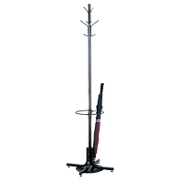 Coat Rack with Umbrella Stand, 70" H, Black, 4 Hook(s) NRZ Safety Inc.