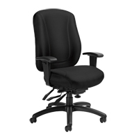 Overtime High Back Chair, Fabric, Black, 300 lbs. Capacity NRZ Safety Inc.