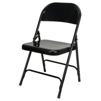 Chaise pliante, Acier, Noir, Capacit&eacute; 300 lb NRZ Safety Inc.