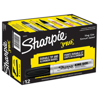 King Size Permanent Marker, Chisel, Black NRZ Safety Inc.