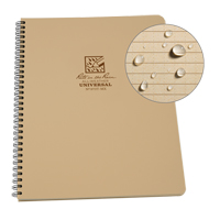 Side-Spiral Notebook, Soft Cover, Tan, 64 Pages, 4-5/8" W x 7" L NRZ Safety Inc.