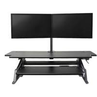 Poste de travail assis-debout Goya, Mod&egrave;le de bureau, 20" h x 42" la x 16" p, Noir NRZ Safety Inc.