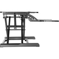 Goya Sit-Stand Workstation, Desktop Unit, 22" H x 31-1/2" W x 24" D, Black NRZ Safety Inc.