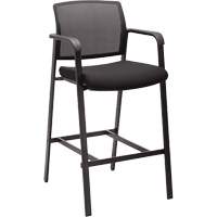 Activ Series Barstool Chair, Stationary, Fixed, 58-1/2", Mesh Seat, Black NRZ Safety Inc.
