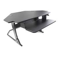 Poste de travail assise/debout pour bureau de coin Goya, Mod&egrave;le de bureau, 20" h x 42" la x 37-4/5" p, Noir NRZ Safety Inc.