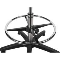 Heavy-Duty Ergonomic Stool, Stationary, Adjustable, 39” - 48”, Polyurethane Seat, Black NRZ Safety Inc.