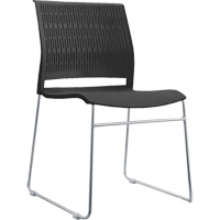 Chaises empilables, Polypropyl&egrave;ne, Hauteur 32-3/8", Capacit&eacute; 250 lb, Noir NRZ Safety Inc.
