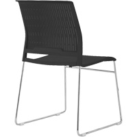 Chaises empilables, Polypropyl&egrave;ne, Hauteur 32-3/8", Capacit&eacute; 250 lb, Noir NRZ Safety Inc.