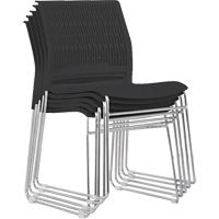 Chaises empilables, Polypropyl&egrave;ne, Hauteur 32-3/8", Capacit&eacute; 250 lb, Noir NRZ Safety Inc.