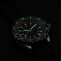 Large Diver's Automatic Watch, Digital, Battery Operated, 41 mm, Black NRZ Safety Inc.