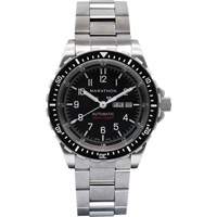 Jumbo Day/Date Automatic Watch with Stainless Steel Bracelet, Digital, Battery Operated, 46 mm, Silver NRZ Safety Inc.