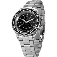 Grey Maple Large Diver's Automatic Watch with Stainless Steel Bracelet, Digital, Battery Operated, 41 mm, Silver NRZ Safety Inc.