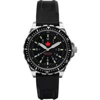 Red Maple Jumbo Diver's Quartz Watch, Digital, Battery Operated, 46 mm, Black NRZ Safety Inc.