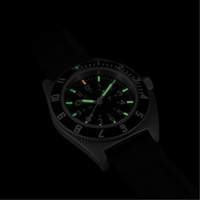 Steel Navigator Watch on 3-Piece Rubber Strap Kit, Digital, Battery Operated, 41 mm, Black NRZ Safety Inc.