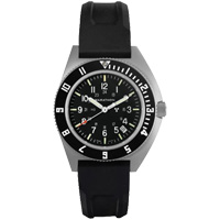 Steel Navigator with Date on Black 3-Piece Rubber Strap Kit, Digital, Battery Operated, 41 mm, Black NRZ Safety Inc.