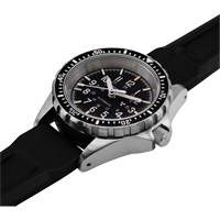 Steel Navigator with Date on Black 3-Piece Rubber Strap Kit, Digital, Battery Operated, 36 mm, Black NRZ Safety Inc.