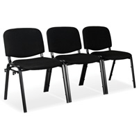 Stacking Chairs, Fabric, 32" High, 250 lbs. Capacity, Black NRZ Safety Inc.