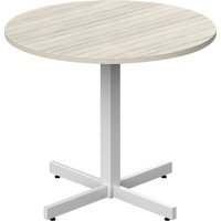 Newland Height-Adjustable Round Table, 36" L x 36" W x 29" H, 1" Top, Laminate, Tan NRZ Safety Inc.
