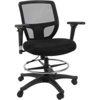 Tabouret de travail en maille, Mobile, Ajustable Hauteur, Capacit&eacute; 450 lb NRZ Safety Inc.
