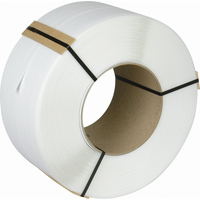 Strapping, Polypropylene, 3/8" W x 12900' L, White, Machine Grade NRZ Safety Inc.