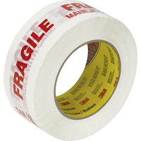 Scotch&reg; 3771 Box Sealing Tape with Message, Hot Melt Adhesive, 2 mils, 48 mm (1-22/25") x 100 m (328') NRZ Safety Inc.