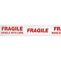 Scotch&reg; 3771 Box Sealing Tape with Message, Hot Melt Adhesive, 2 mils, 48 mm (1-22/25") x 100 m (328') NRZ Safety Inc.