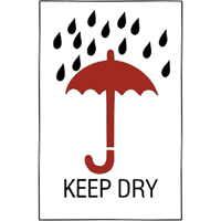 "Keep Dry" Special Handling Labels, 6" L x 4" W, Red on White NRZ Safety Inc.