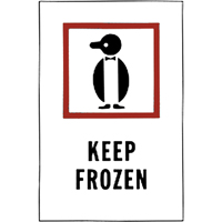 "Keep Frozen" Special Handling Labels, 6" L x 4" W, Red on White NRZ Safety Inc.
