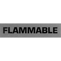 "Flammable" Special Handling Labels, 5" L x 2" W, Black on Red NRZ Safety Inc.