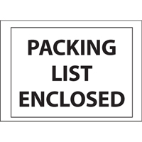 Packing List Envelopes, 4" L x 5" W, Backloading Style NRZ Safety Inc.