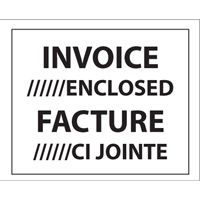 Packing List Envelopes, 4" L x 5" W, Backloading Style NRZ Safety Inc.